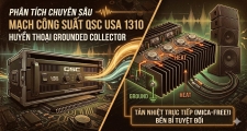 Phân Tích Chuyên Sâu Mạch Công Suất QSC USA 1310: Huyền Thoại Grounded Collector