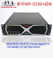 VỎ MAIN - VỎ CỤC ĐẨY 4 KÊNH CS6000 SIZE 2U - HẬU NGẮN 35CM