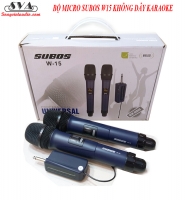 BỘ MICRO KHÔNG DÂY ĐA NĂNG SUBOS W-15 ( hết hàng )