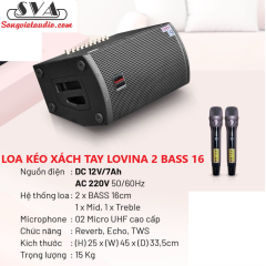 LOA KÉO XÁCH TAY 2 BASS 16 - L863M