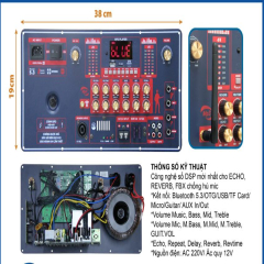 BỘ MẠCH LOA KÉO REVERB 300W V450S