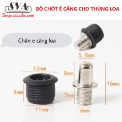 BỘ CHỐT Ê CĂNG CHO THÙNG LOA, CHÂN Ê CĂNG - 8 CẶP