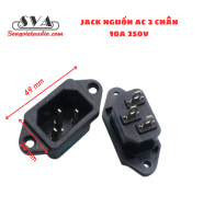 Ổ AC AMPLI - JACK NGUỒN AC 3 CHÂN 10A 250V