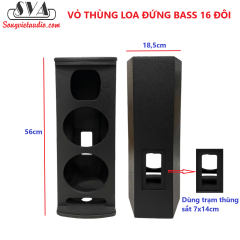 VỎ THÙNG LOA ĐỨNG BASS 16 ĐÔI