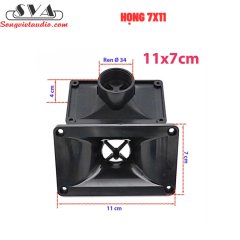 Họng loa treble chữ nhật nhỏ 7x11 , họng loa xách tay - họng mini - 1 cái