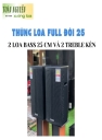 THÙNG LOA FULL ĐÔI 25 - 2 LOA BASS 25 CM VÀ 2 TREBLE KÈN