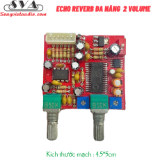 ECHO REVERB ĐA NĂNG NGUỒN ĐÔI 2 VOLUME - KÈM DÂY