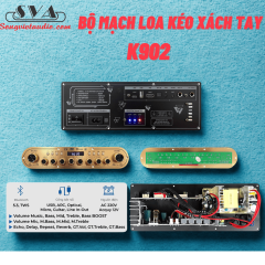 BỘ MẠCH LOA KÉO XÁCH TAY K902 90W 2 KÊNH