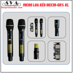 MICRO KHÔNG DÂY LOA KÉO UGX39 - 50% KIM LOẠI