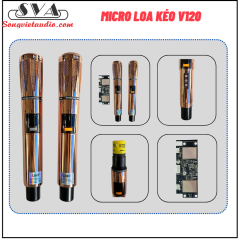 Micro không dây loa kéo UHF cao cấp V120 vàng