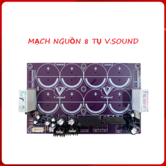 MẠCH NGUỒN 8 TỤ V.SOUND KÈM DÂY