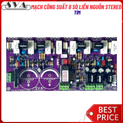 MẠCH CÔNG SUẤT 8 SÒ LIỀN NGUỒN STEREO - MẪU TÍM 