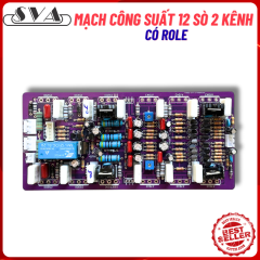 MẠCH CÔNG SUẤT 12 SÒ 2 KÊNH - MẠCH FIP THỦY TINH 2 LỚP - 1 MẠCH