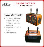 LOA KÉO XÁCH TAY 2 BASS 20 - V28