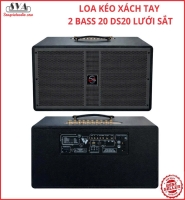 VỎ THÙNG LOA KÉO XÁCH TAY 2 BASS 20 SD