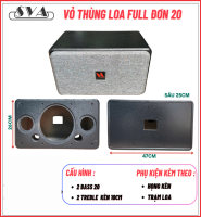 VỎ THÙNG LOA FULL ĐƠN 20 NGANG