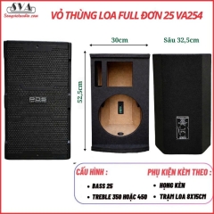 VỎ THÙNG LOA FULL ĐƠN - FULL 25 VA2541