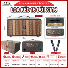 LOA KÉO XÁCH TAY 16 ĐÔI XT16