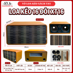 VỎ LOA KÉO XÁCH TAY 16 ĐÔI XT16 - Màu