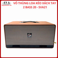 VỎ THÙNG LOA KÉO XÁCH TAY 2 BASS 20 SVA21