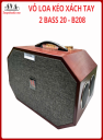 VỎ THÙNG LOA KÉO XÁCH TAY 2 BASS 20 B208