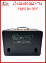 VỎ THÙNG LOA KÉO XÁCH TAY 2 BASS 20 DS20