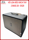 VỎ THÙNG LOA KÉO XÁCH TAY 2 BASS 20 DS20