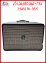 VỎ THÙNG LOA KÉO XÁCH TAY 2 BASS 20 DS20