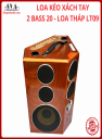 LOA KÉO XÁCH TAY  2 BASS 20 - LOA THÁP LT09