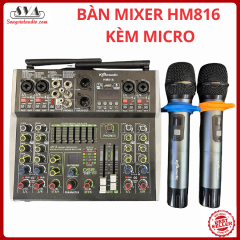 BÀN MIXER HM816 KÈM MICRO