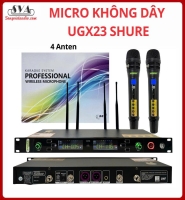 BỘ MICRO KARAOKE KHÔNG DÂY UGX23 - 2 ANTEN