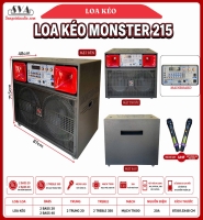 VỎ THÙNG LOA KÉO HOẢ TIỄN 2 BASS 40 MONSTER 215