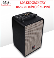 LOA KÉO XÁCH TAY BASS 20 ĐƠN ( DÙNG PIN )